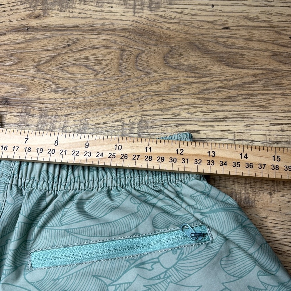 Men’s AFTCO Leafy Green Fishing Swim Trunks Size Small - Picture 6 of 7